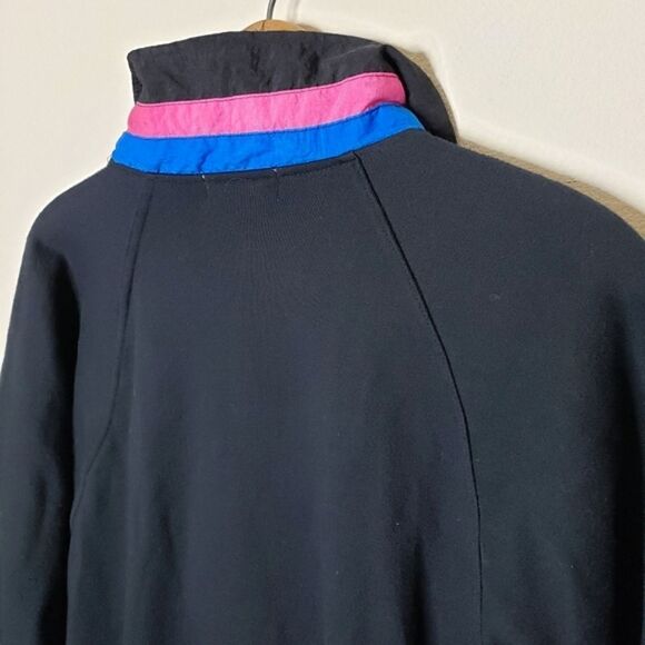 Chaver Vintage Retro Pull-over Quarter-Zip Collared Windbreaker/Track-Jacket - Picture 7 of 7
